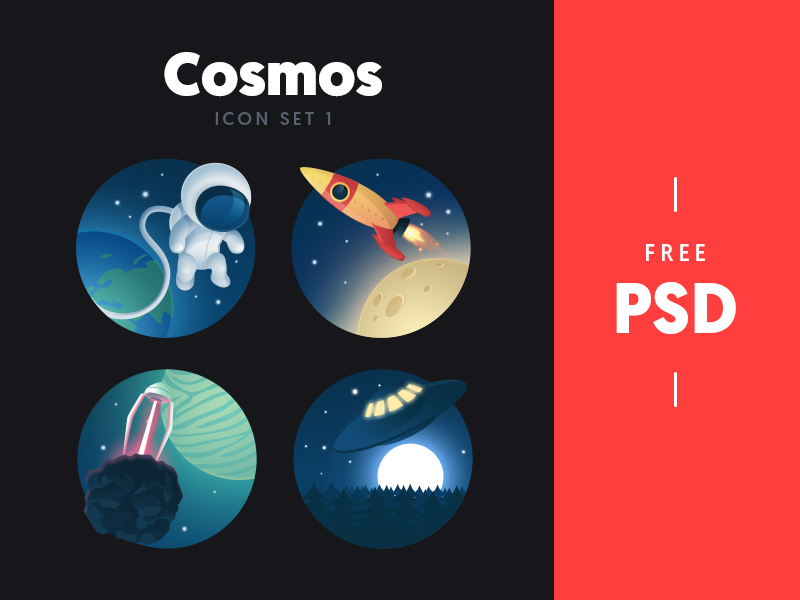 Cosmos - Free Icon Set - - Fribly
