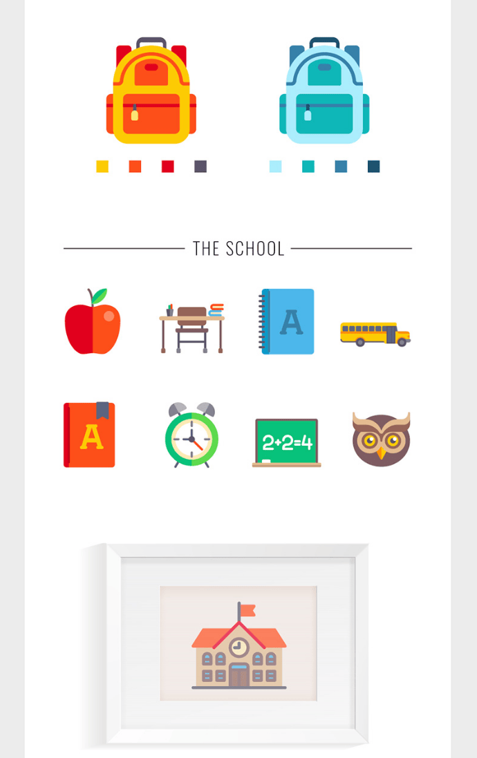 Education Vector Icon Set - Icons - Fribly