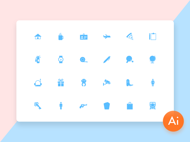 Mini Material Free Icon Set - Icons - Fribly
