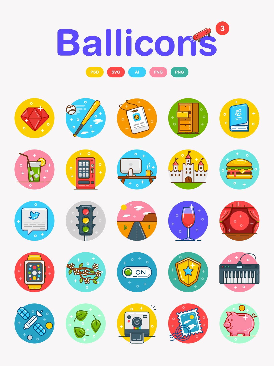Free Flat Web Icons - 50 Vector Icons - Icons - Fribly