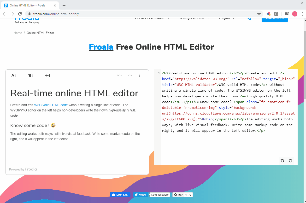 Web developers can add, modify, and share various. Try Froala S Free Editing And Design Tools Froala