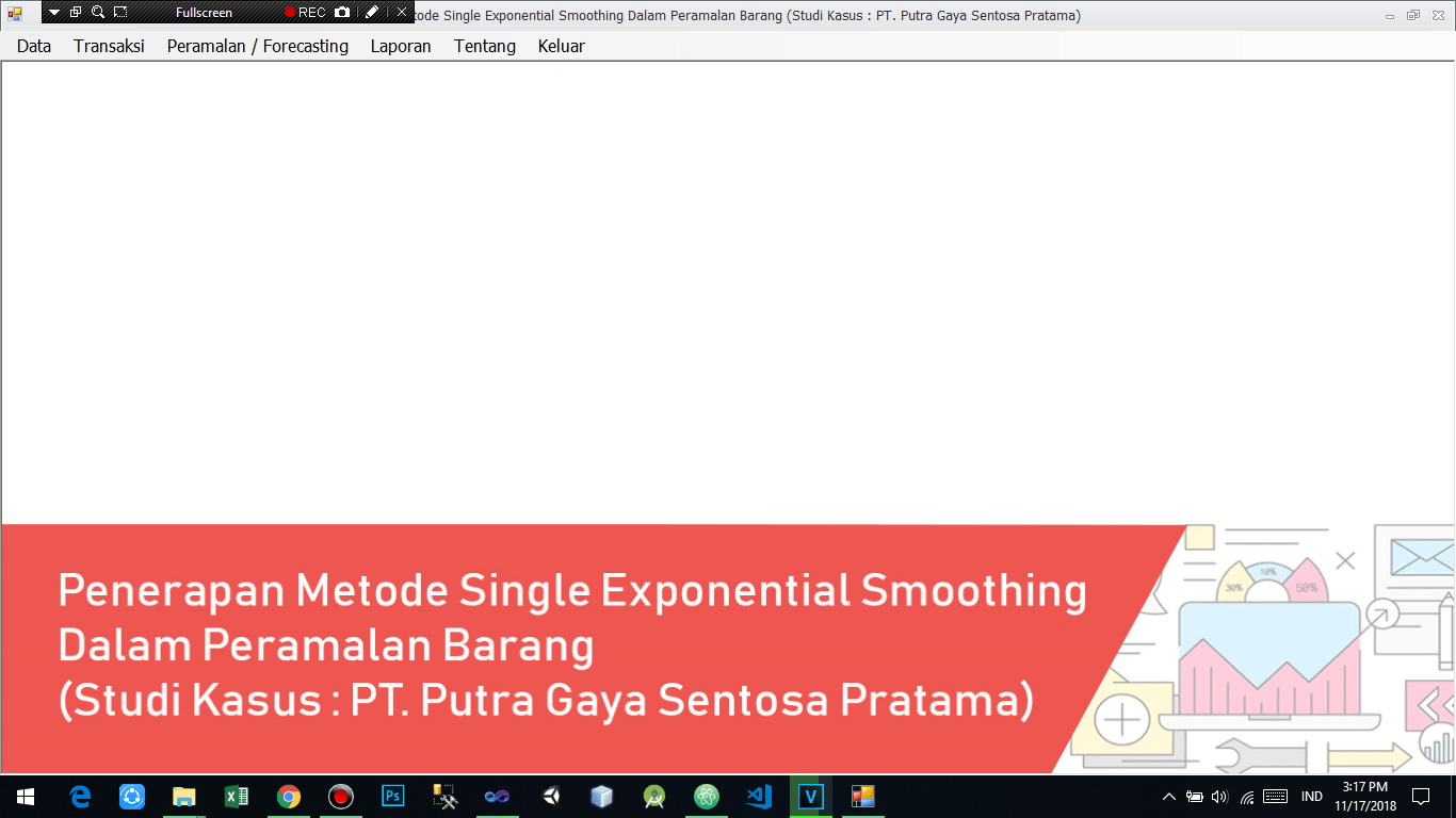 Analisis metode single exponential smoothing dengan brown exponential smoothing pada studi kasus memprediksi kuantiti penjualan produk farmasidi apotek. Sistem Peramalan Penjualan Kayu Dengan Metode Single Exponential Smoothing Frolody Project