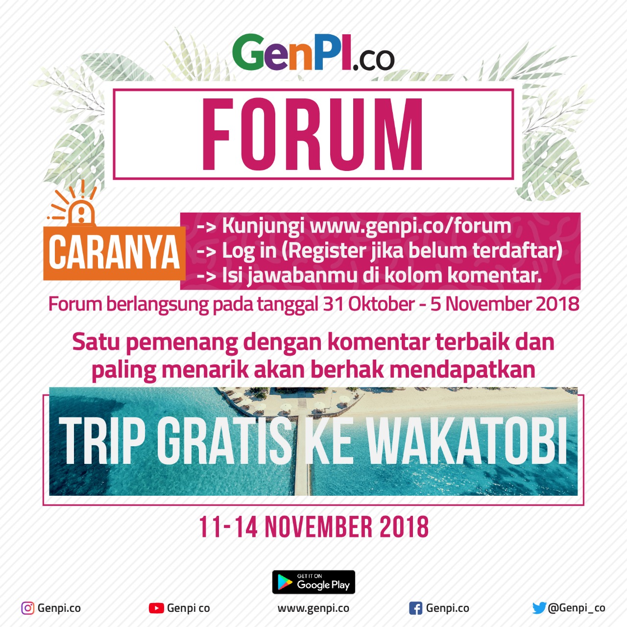 Apa yang akan kamu lakukan bila kamu berada di Wakatobi seorang d…