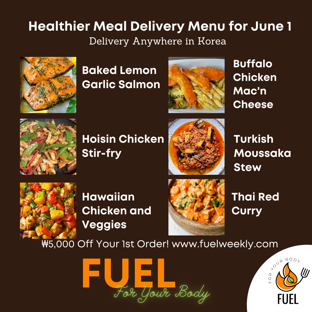 FUEL Healthy Meal Delivery Service Menu For June 1 - Fuel Weekly