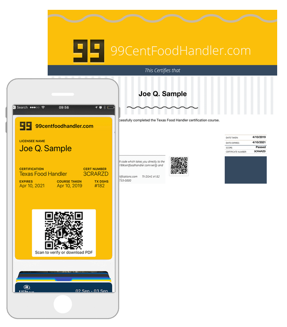Register & begin immediately for free. Fullschedule 99centfoodhandler Only 0 99 Texas Food Handler Certificate 99 Cent