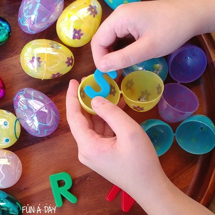super simple easter alphabet activity with free printable fun a day