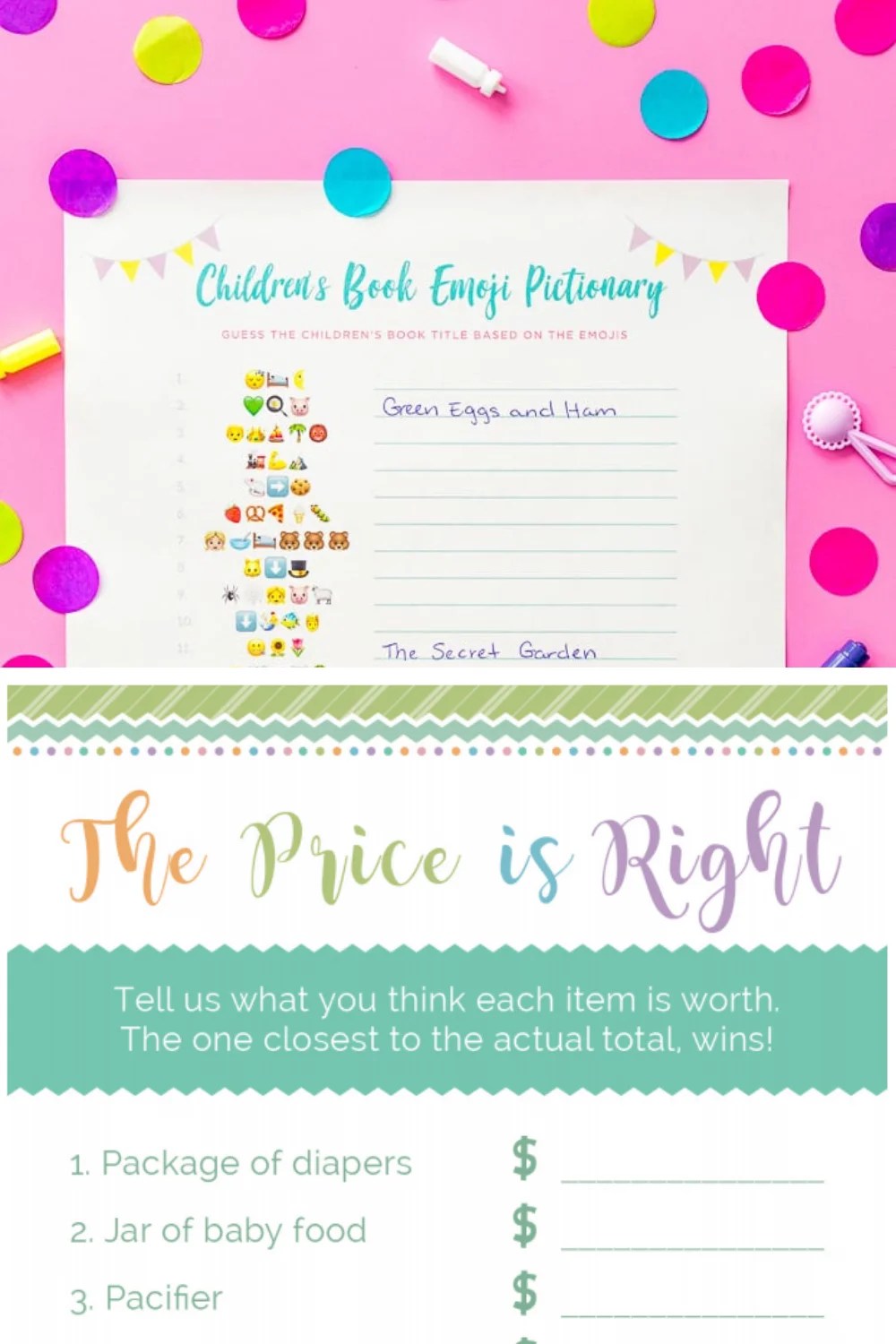 How much is a pack of diapers these days or a stroller? 33 Free Printable Baby Shower Games Fun Party Pop