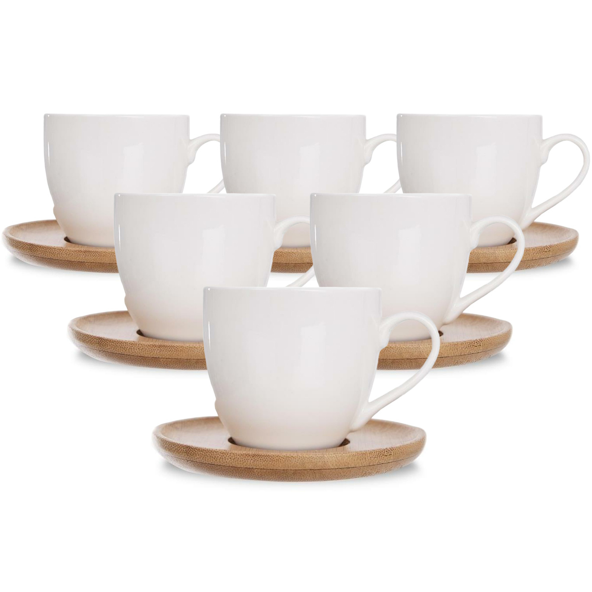 orion bambu 6 db os porcelan csesze es cseszealj