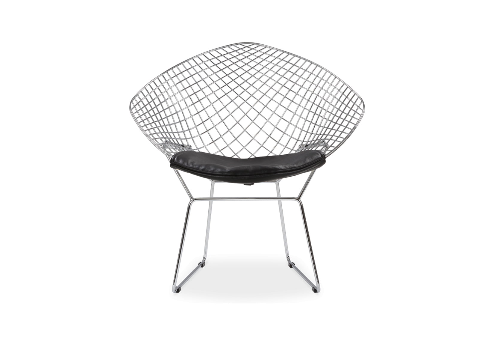 Measures 37w x 32h x 48d from front to back seat height is 11 1/2 . Diamond Chair Harry Bertoia Inspired By Furnish Plus