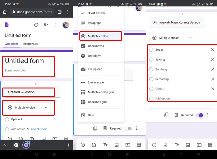 Sebagai contoh jika aplikasi browser chrome, opera browser, dan uc browser memiliki tempat download yang . Cara Membuat Google Form Di Hp Untuk Formulir Soal Atau Lainnya Gadgetren