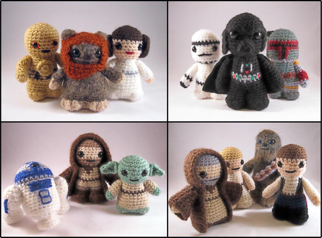 If you're looking for free patterns that are easy to crochet, this list features many possibilities. Star Wars Mini Amigurumi Patterns Gadgetsin