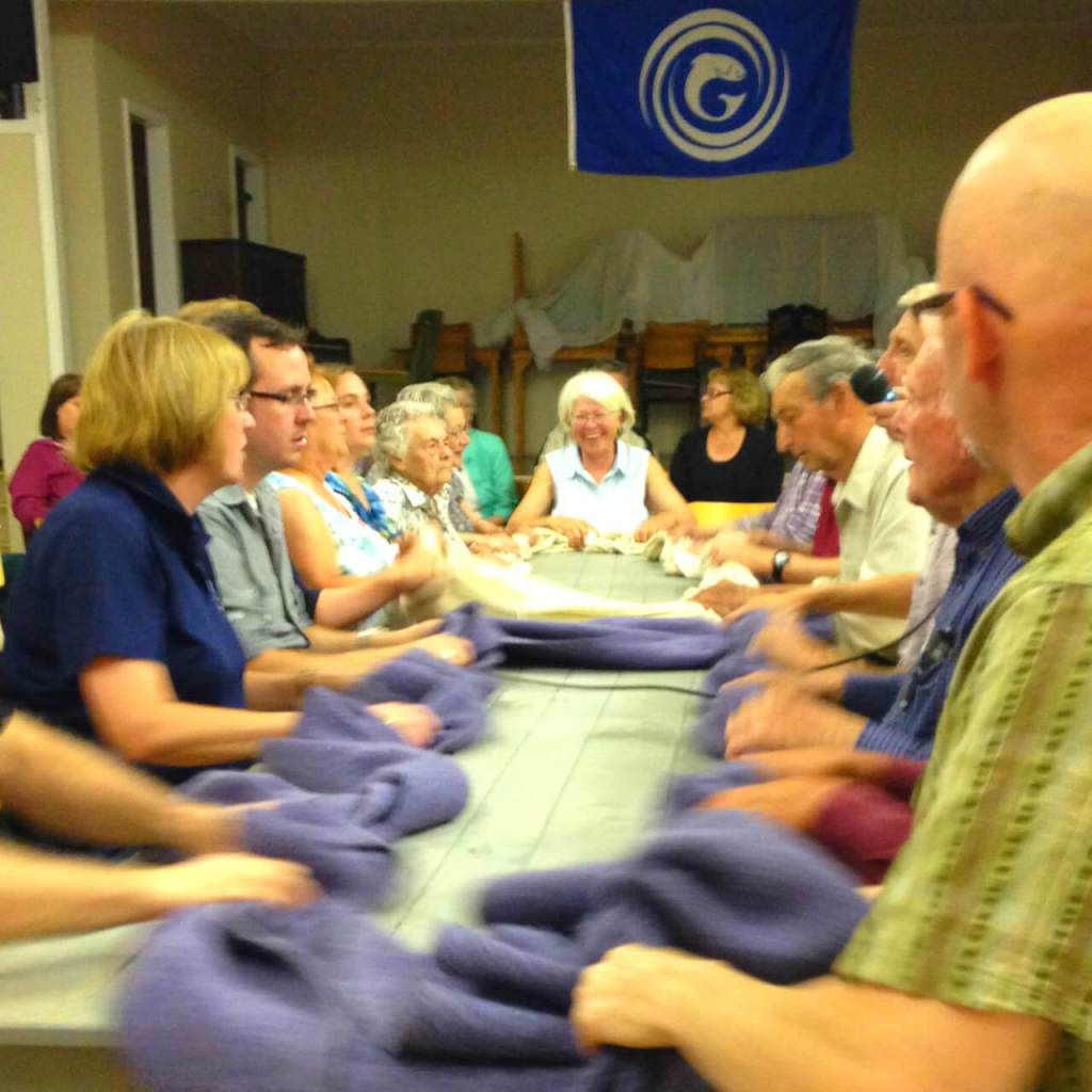 Luathadh ann an Hogomah - Milling frolic in Whycocomagh in 2013