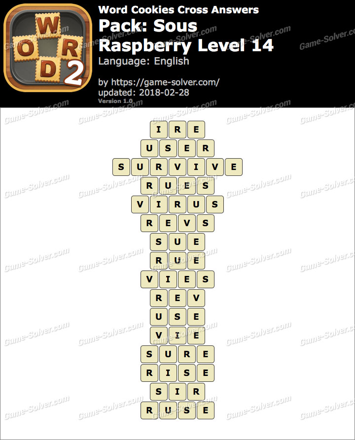 Word Cookies Raspberry 14 Answers Raspberry