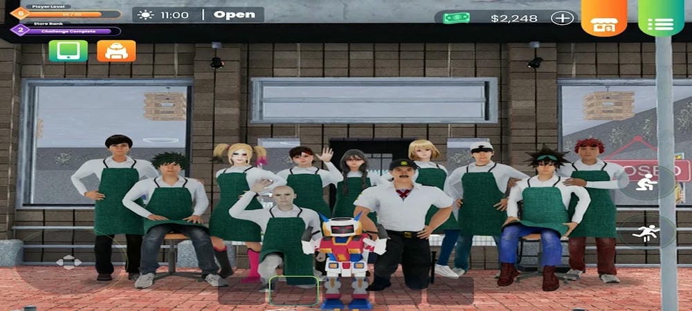 It is possible to recruit support staff in Comic Book Store Simulator MOD APK