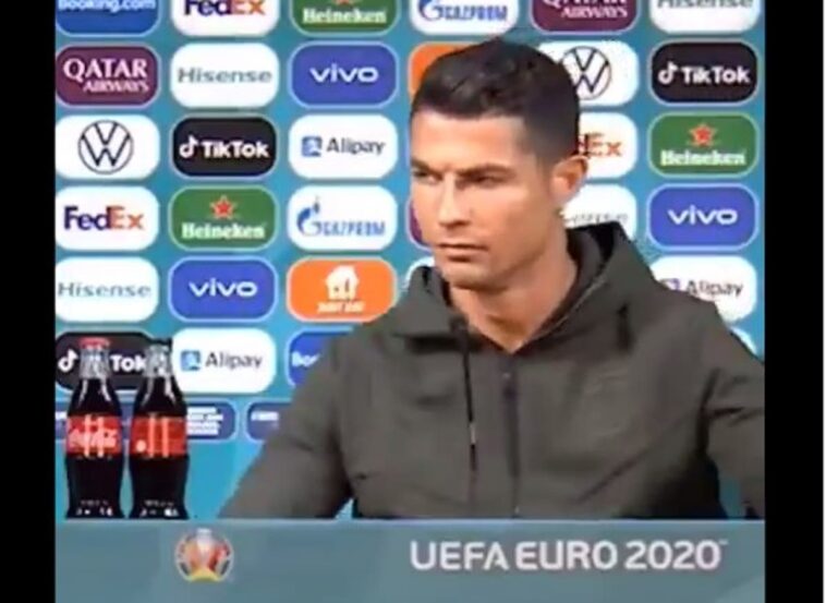 While some fitness enthusiasts have celebrated the move claiming that the portuguese footballer is encouraging healthy living, . Old Cristiano Ronaldo Coca-Cola ad found after he removed bottles at