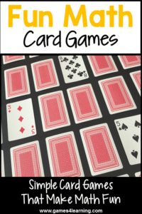 Addition quick draw practice addition facts. Math Card Games