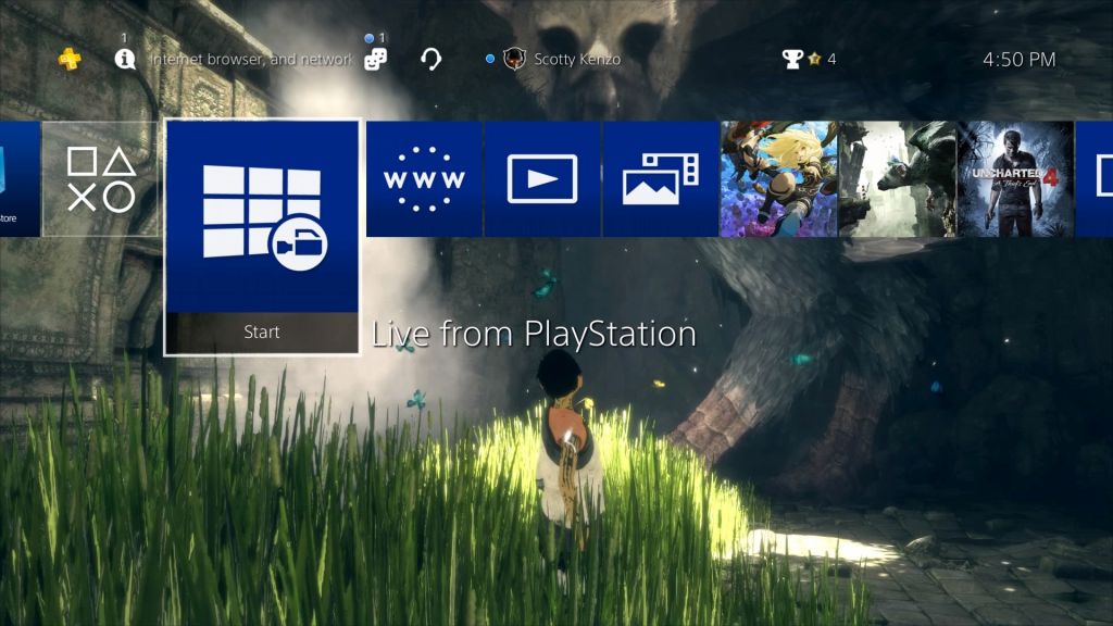 PS4 System Software 4.50 includes external HDD support, custom
