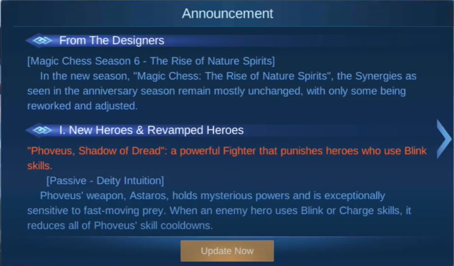 If there can be at least 2 slots available for a costumized quick chat, that will be great. Mobile Legends Patch Update 1 5 64 All You Need To Know