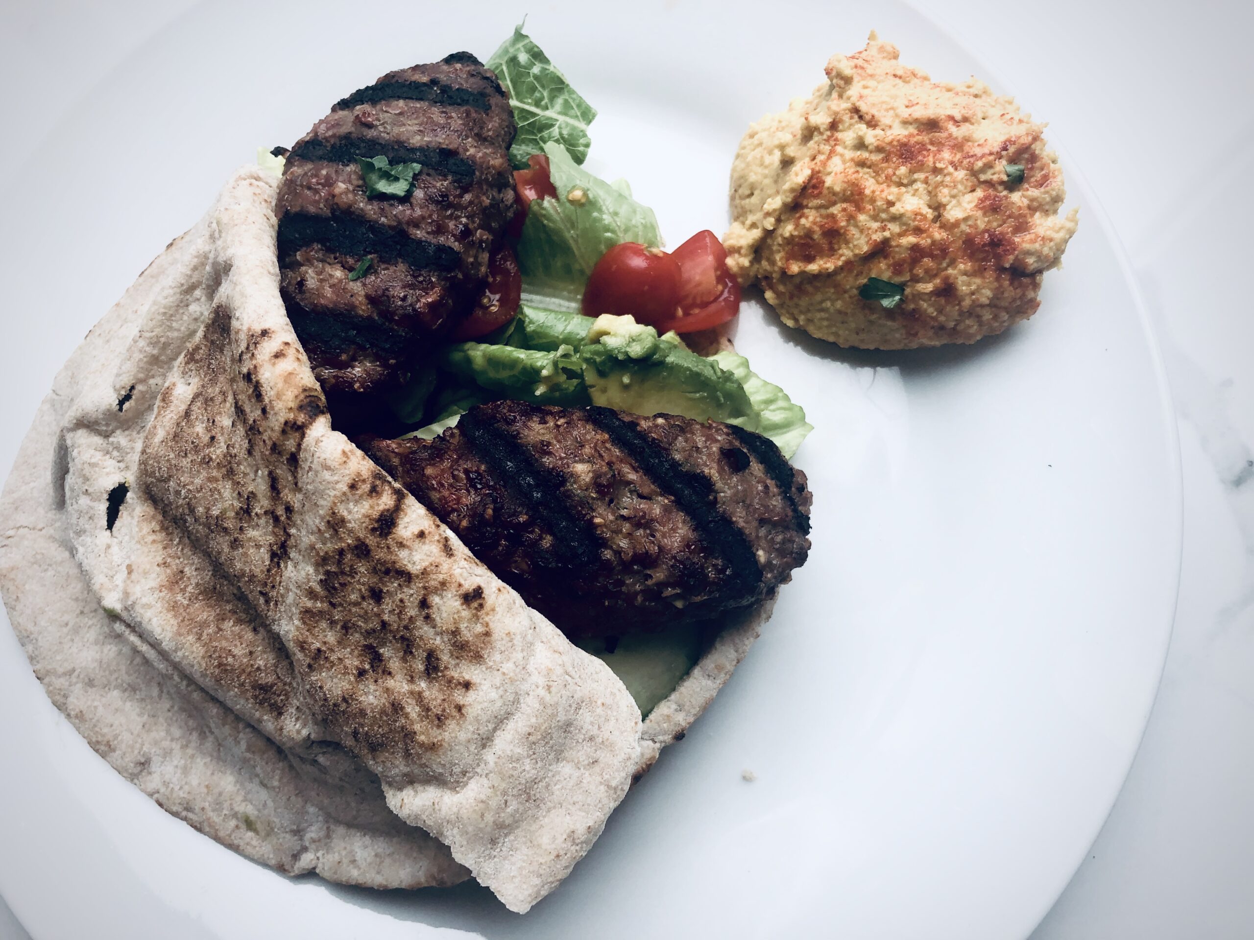 Beef Kofta with Tzatziki Garnish at Home