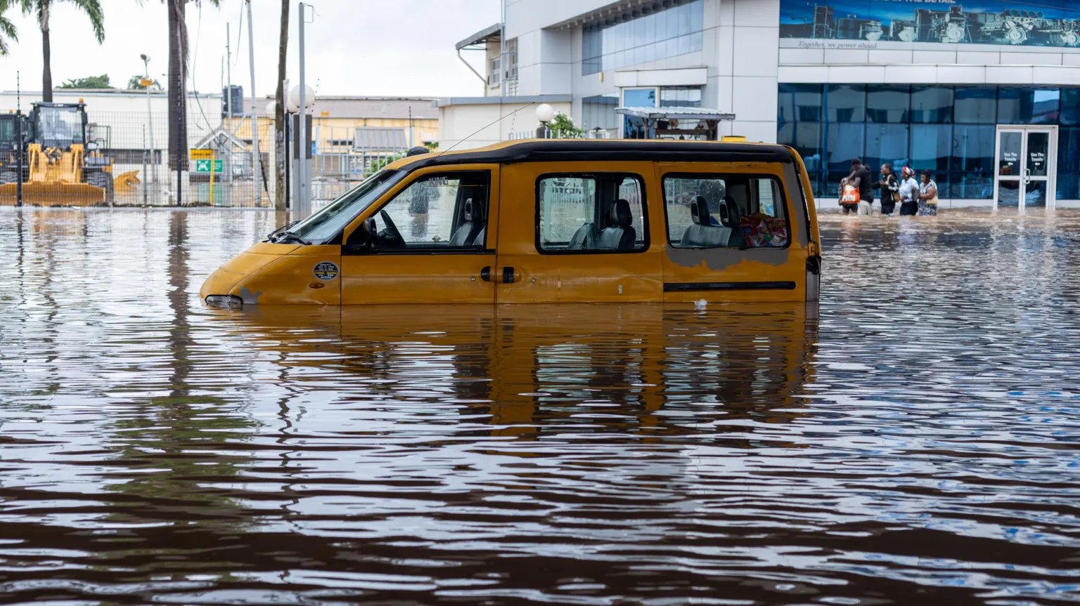 floods sweep communities in Ghana