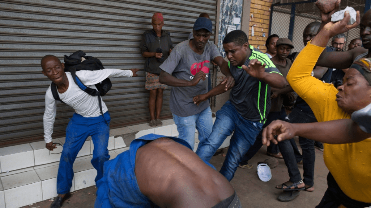 Nigerians being attacked in South Africa