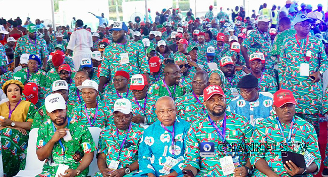 : APC members at the Eagle Square, Abuja.