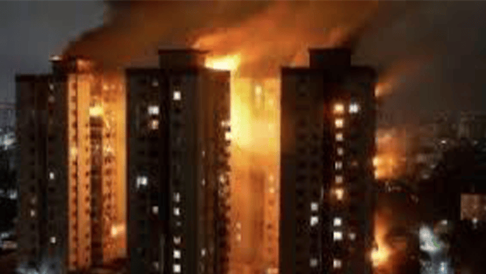 Fire outbreak in Hong Kong
