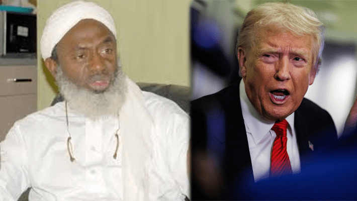 Sheikh Ahmad Gumi and U.S. President Donald Trump