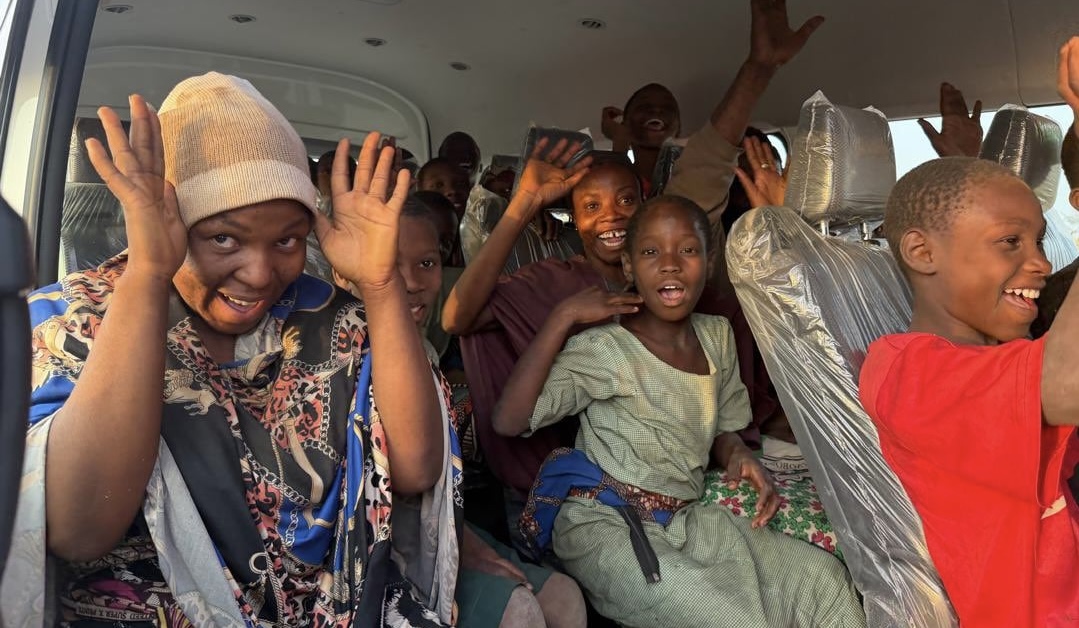 Rescued schoolchildren