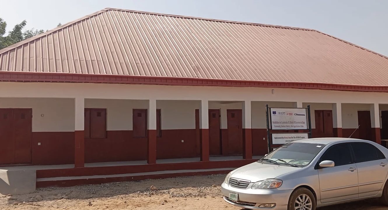 rehabilitated public primary school in Daga community, Jibia LGA