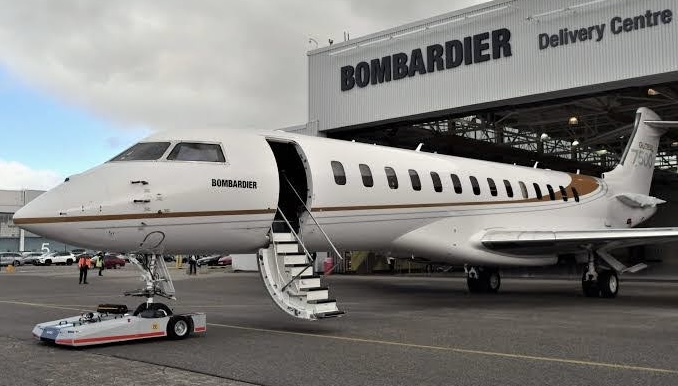 Bombardier jet