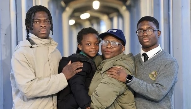 Titilayo Oluwakemi Oyekanmi and her sons