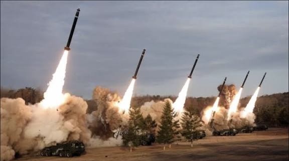 Fired rockets