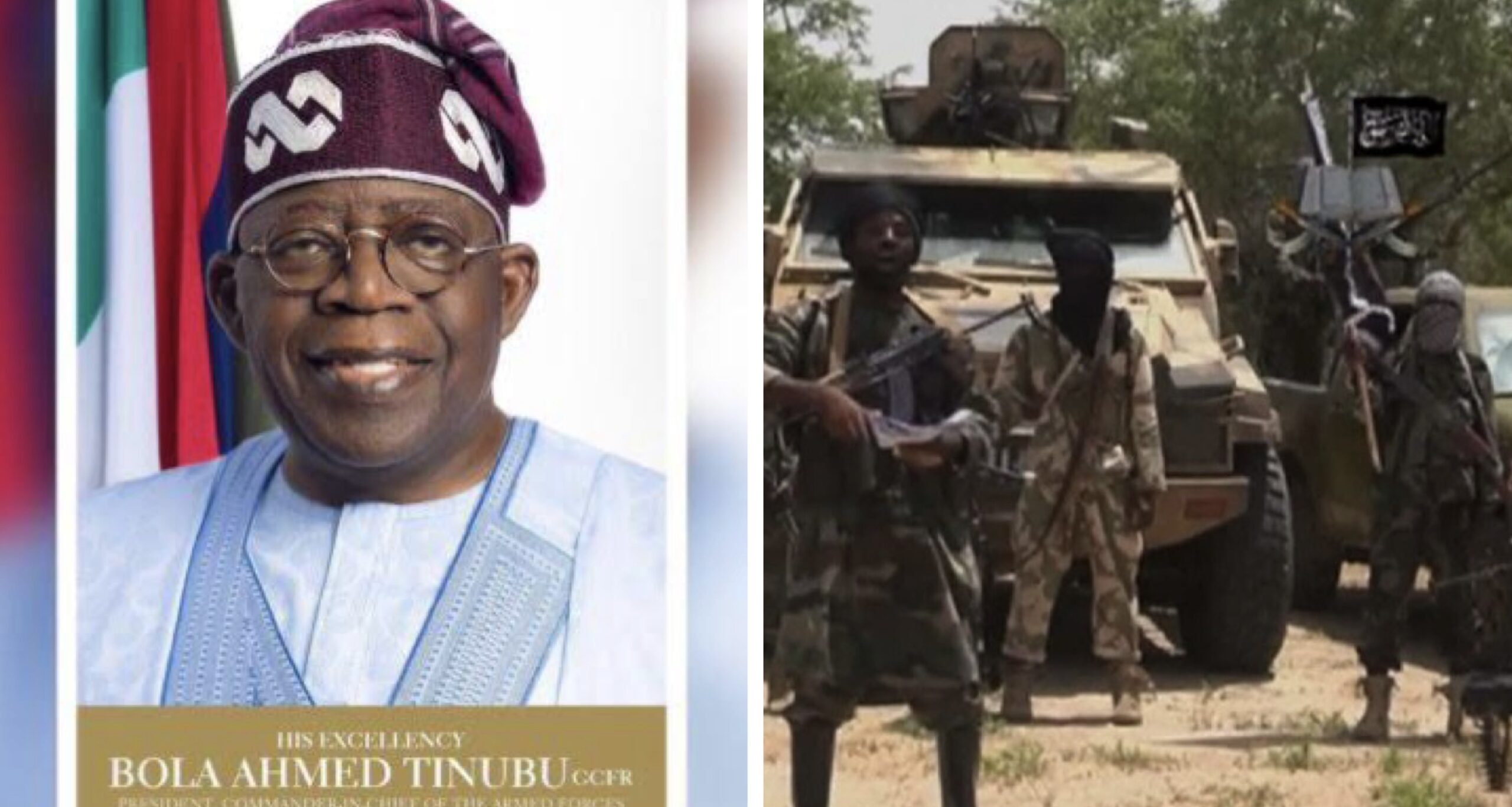 President Bola Tinubu’s official portrait, Boko Haram