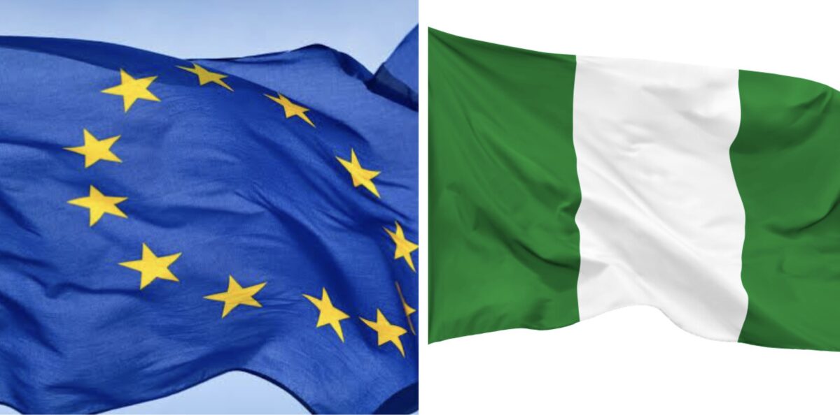 EU and Nigerian flag