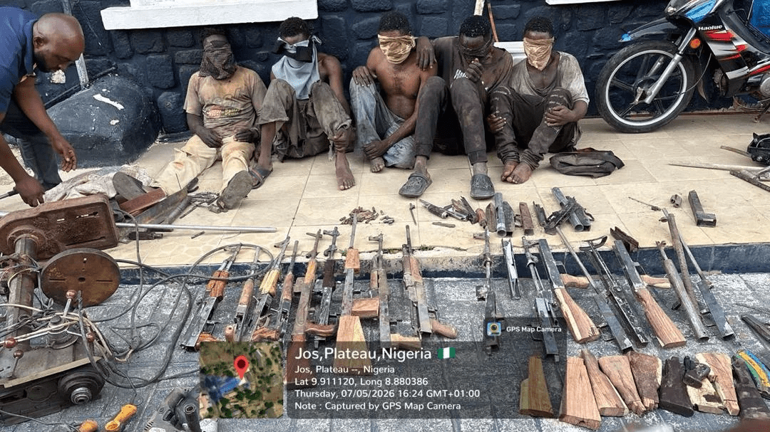 five suspected illegal arms fabricators In Jos