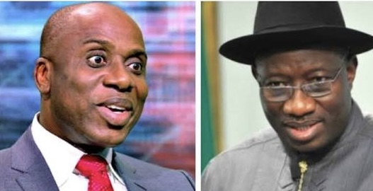 Former Governor Rotimi Amaechi and Goodluck Jonathan