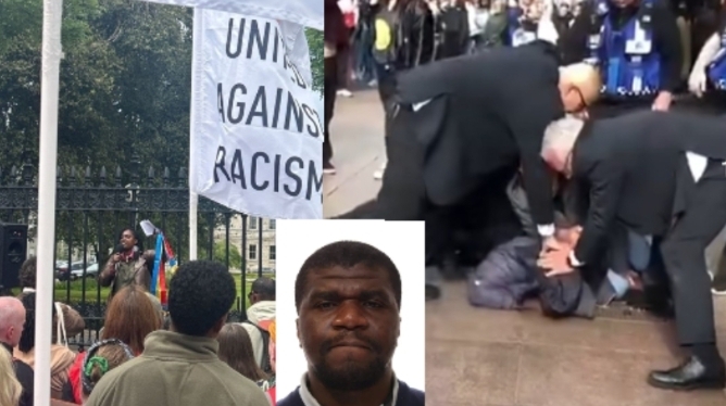 Protesters demand justice for slain Congolese man Yves Sakila