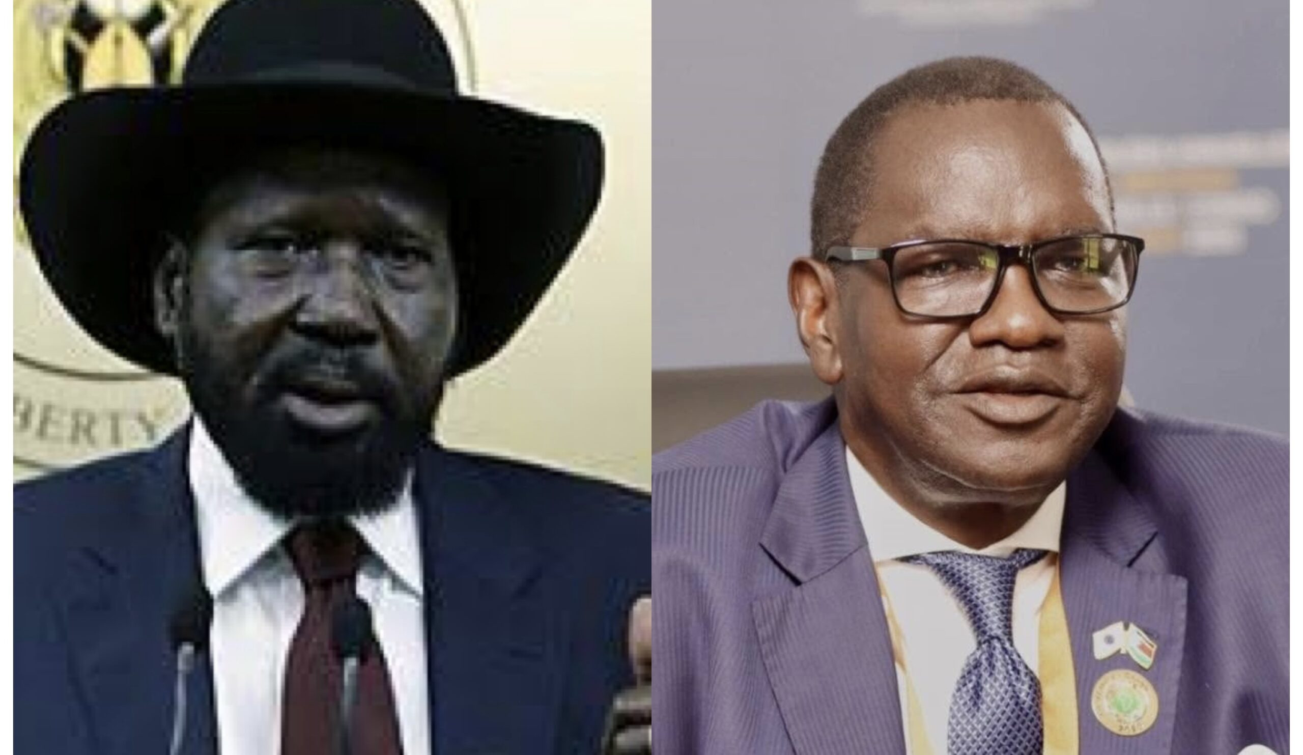 Salva Kiir and Johnny Ohisa Damian