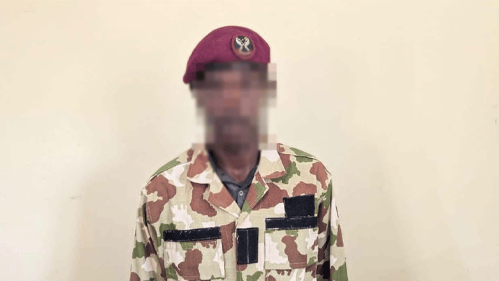 Suspected bandit, Mohammed Isah Haruna.