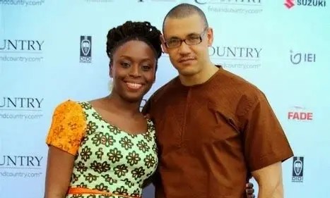 Adichie and her partner, Ivara Esege