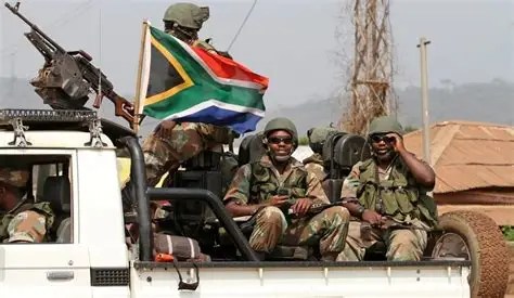 South African troops