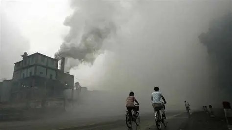 Polluted air