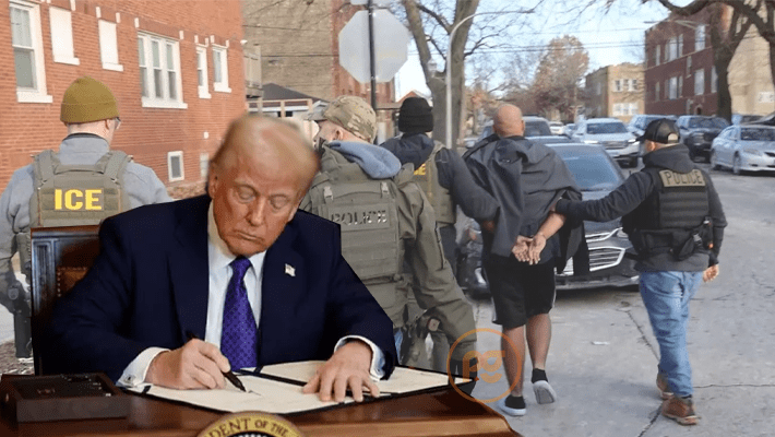Trump signing documents, ICE cracking down on immigrants