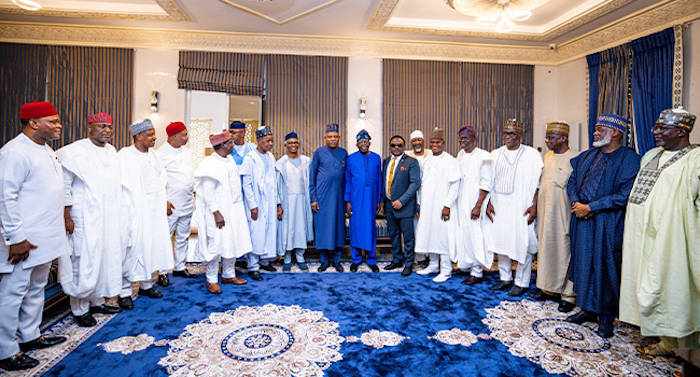 Tinubu with senators