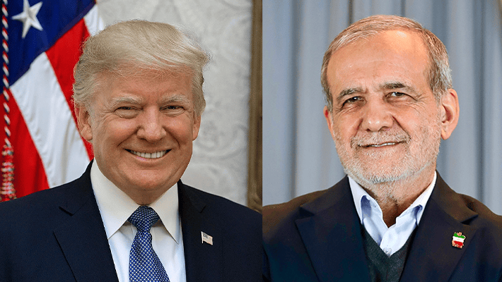 President Trump and Pezeshkian