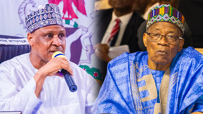 Minister of Information and National Orientation, Mohammed Idris and Ibrahim Babangida