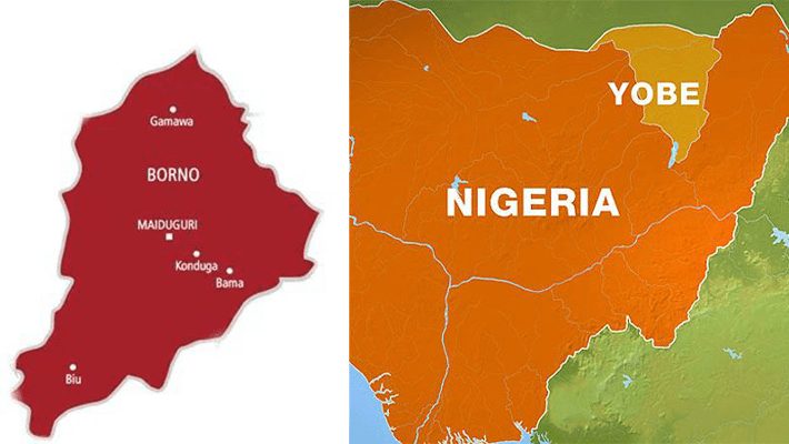 Maps of Borno and Yobe States