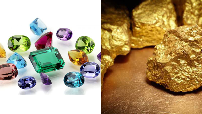 Gemstone and gold