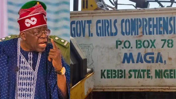 Tinubu and Government Girls’ Comprehensive Secondary School